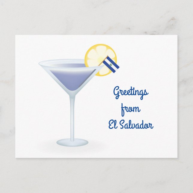 Salutations de carte de vacances de cocktail du (Devant)