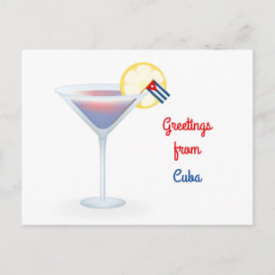Salutations de carte de vacances de cocktail du