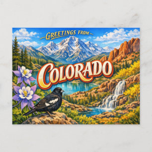 Salutations de carte postale