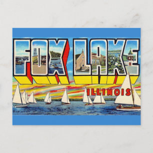 Salutations de Fox Lake Ill Carte postale
