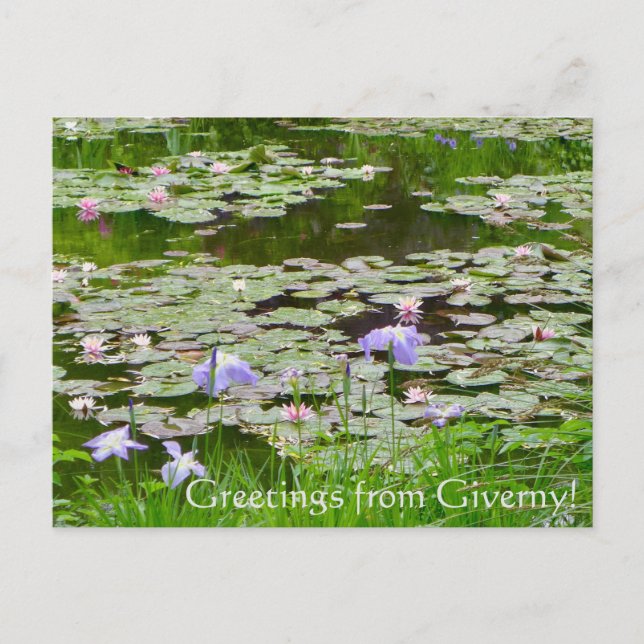 Salutations de Giverny ! Carte postale (Devant)