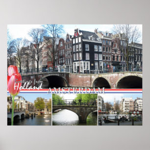 Salutations de Holland - Amsterdam Poster Print