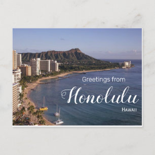 Salutations de Honolulu Hawaii Carte postale Pitto