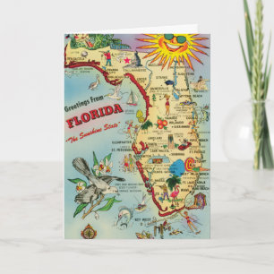 Salutations de la carte Florida