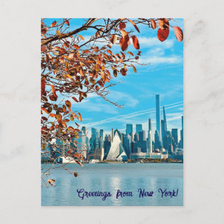 Salutations de la carte postale Automne New York