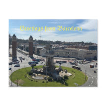 Salutations de la carte postale Barcelone