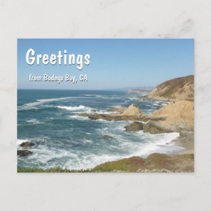 Salutations de la carte postale de Bodega Bay