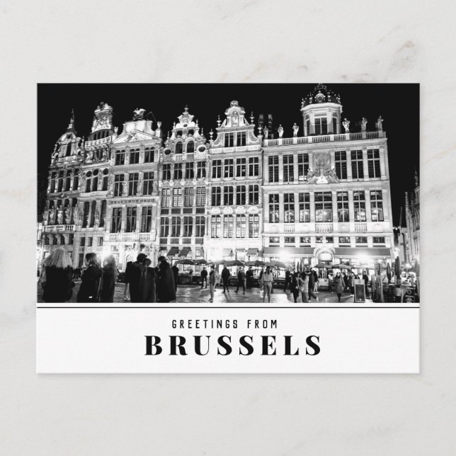 Salutations de la carte postale de Bruxelles (Devant)
