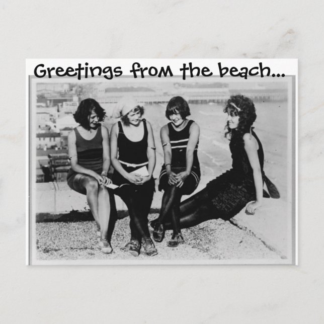 Salutations de la carte postale de la plage (Devant)
