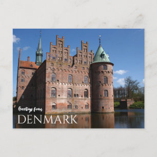 Salutations de la carte postale du château du Dane