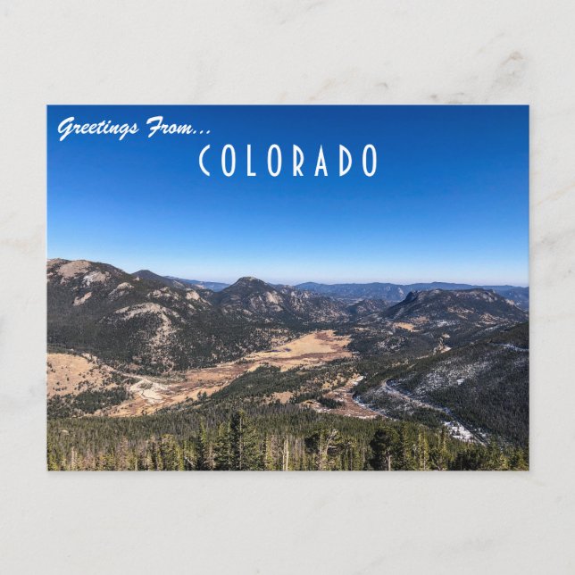 Salutations de la carte postale du Colorado (Devant)