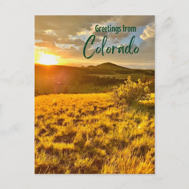 Salutations de la carte postale du Colorado (Devant)