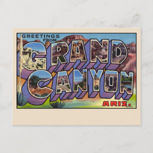 Salutations de la carte postale du Grand Canyon