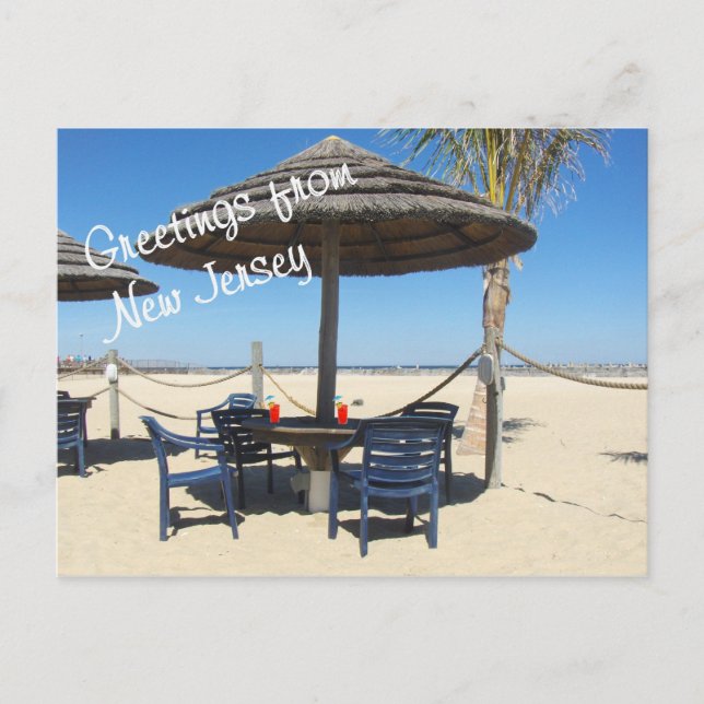 Salutations de la carte postale du New Jersey (Devant)