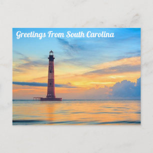 Salutations de la carte postale du phare de Caroli