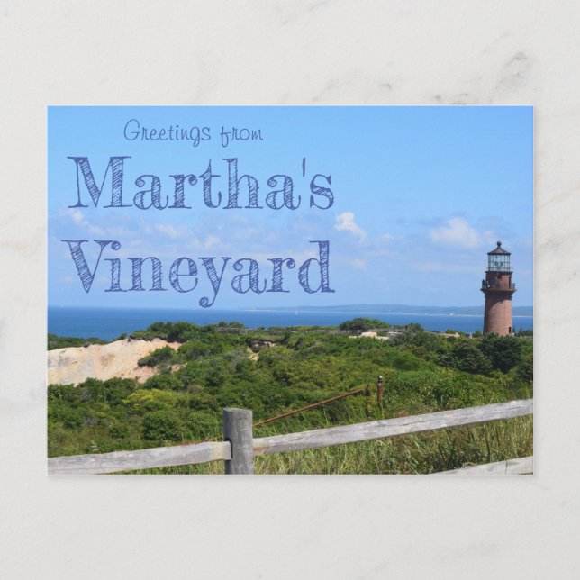 Salutations de la carte postale Martha's Vineyard (Devant)