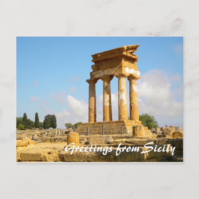 Salutations de la carte postale Sicile (Devant)