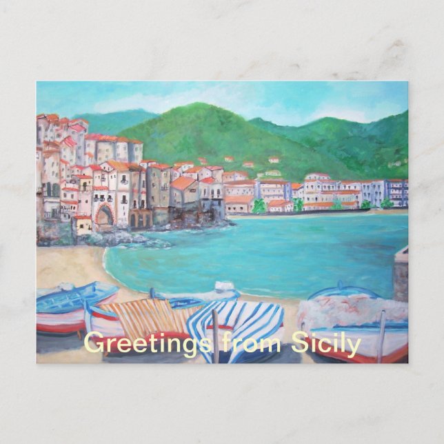 Salutations de la carte postale Sicile (Devant)