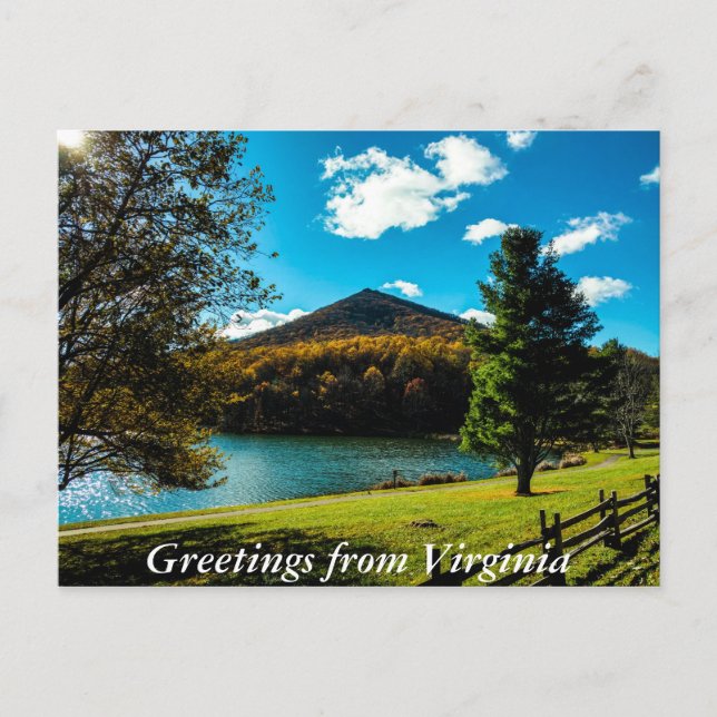 Salutations de la carte postale Virginia (Devant)