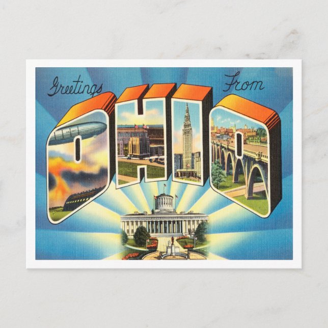 Salutations de la carte postale voyage Ohio (Devant)