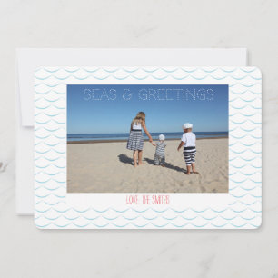 Salutations de la mer Carte photo de vacances de l