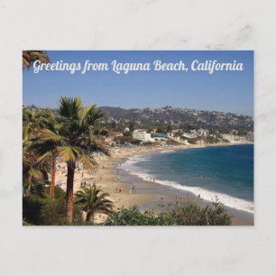 Salutations De Laguna Beach, Californie Carte Post