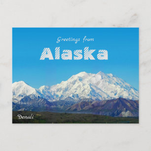 Salutations de l'Alaska Denali Carte Postale Paysa