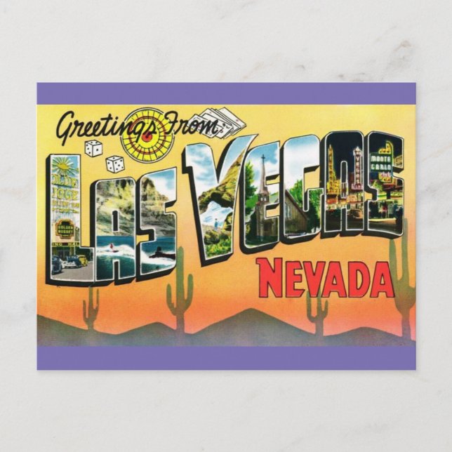 Salutations de Las Vegas Nevada Travel Carte posta (Devant)