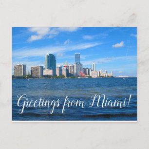 Salutations de Miami Floride Carte postale