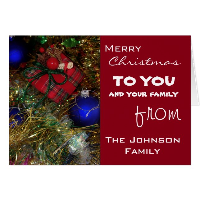 Salutations de Noël (Devant horizontal)