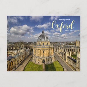 Salutations de Oxford Angleterre Carte postale de