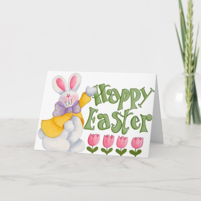 Salutations de Pâques peintes à la main | Cartes d (Devant)
