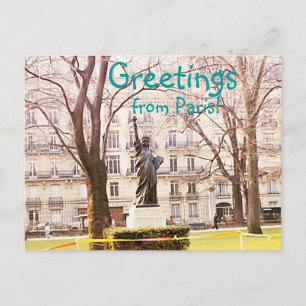 Salutations de Paris Carte postale