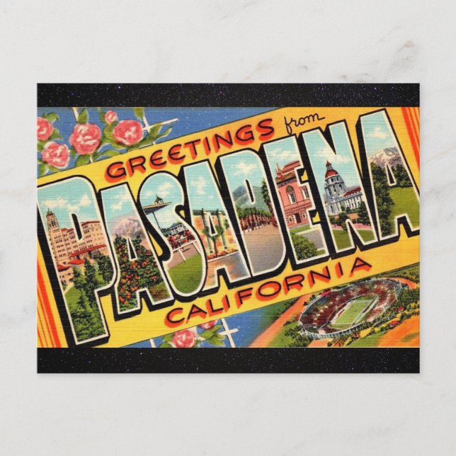 Salutations de Pasadena Ca. Carte postale de voyag (Devant)