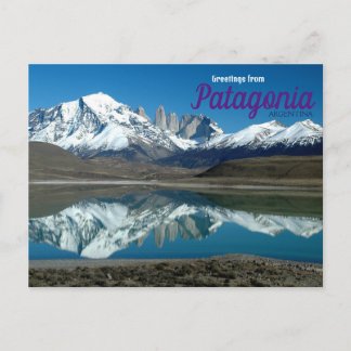 Salutations de Patagonia Argentine Carte postale
