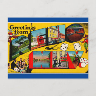 Salutations de Reno Nevada Travel Carte postale