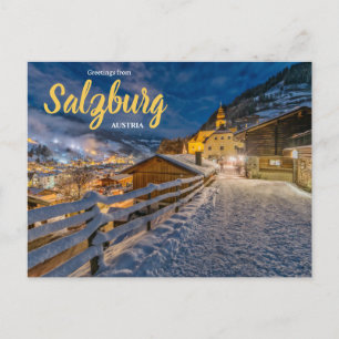Salutations de Salzbourg Autriche Carte postale