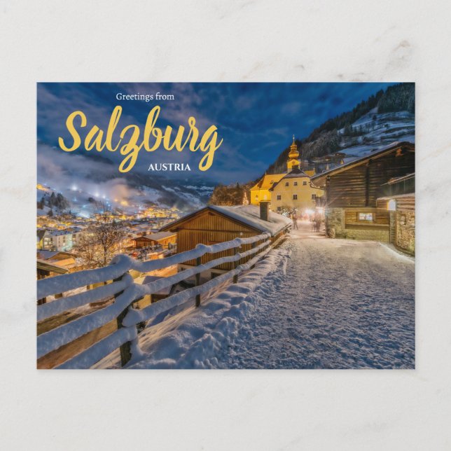 Salutations de Salzbourg Autriche Carte postale (Devant)