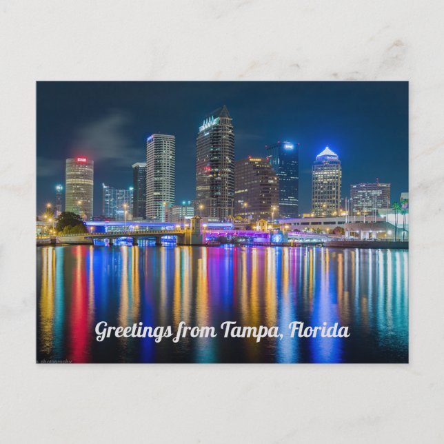 Salutations De Tampa, Carte Postale Floride (Devant)
