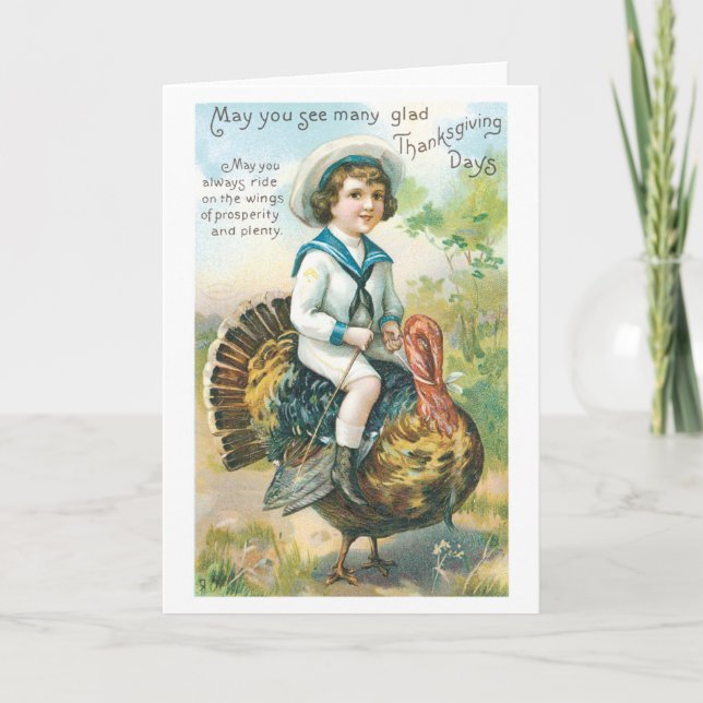 Salutations de thanksgiving - vieilles cartes de (Devant)