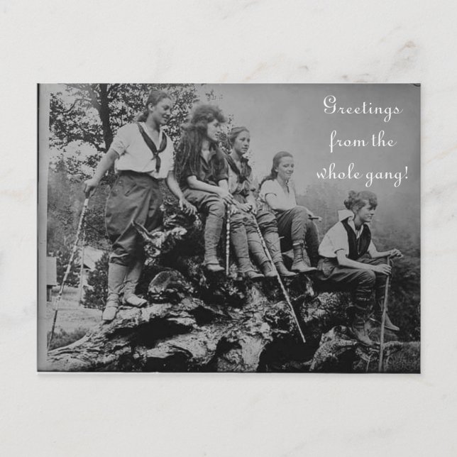 Salutations de toute la carte postale Gang (Devant)