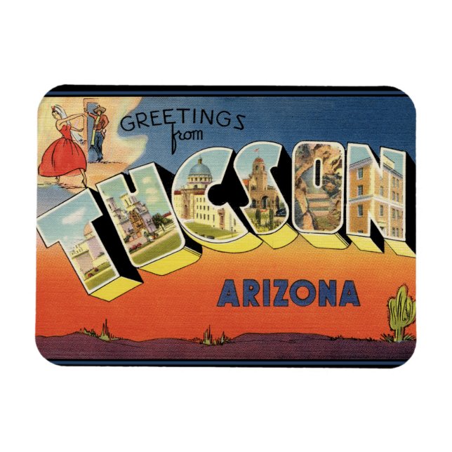 Salutations de Tucson Arizona Magnet (Horizontal)