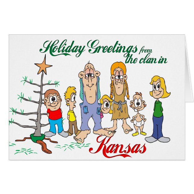 Salutations de vacances du Kansas (Devant horizontal)