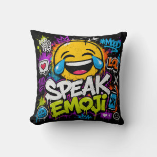 Salutations d'Emoji Land Coussin de Lancer