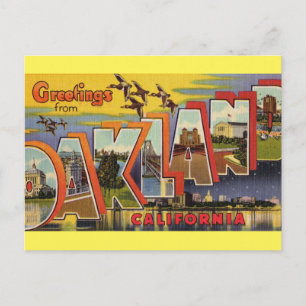 Salutations d'Oakland Californie Carte postale