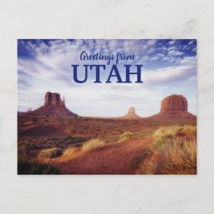 Salutations du désert de l'Utah Carte postale de v