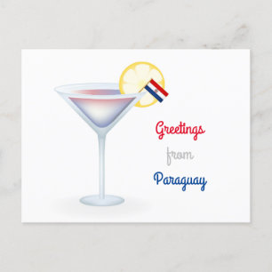 Salutations Du Paraguay Cocktail Carte Postale Hol
