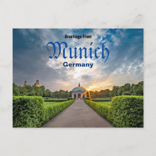 Salutations du parc de cartes postales Munich Alle