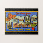 Salutations du Texas the Lone Star State Puzzle