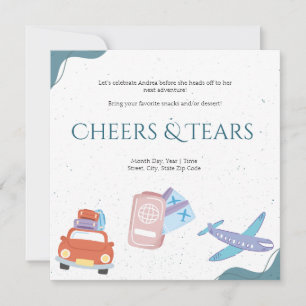 Salutations et larmes Farewell Party Invitation